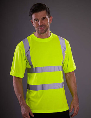 YK410 Two Band & Brace Hi Vis T-Shirt - Reklamnepredmety