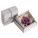 Sojakerze Lilly, dunkelviolett, in einer Geschenkbox