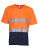 YK910 Hi Vis Top Cool Super Light V-Neck T-Shirt - YK910_Hi-Vis-Orange_Navy - variant Ls 1000235806