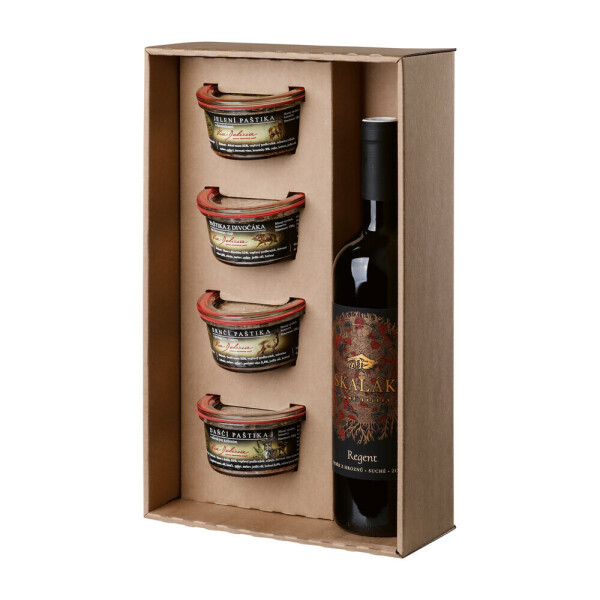 PATTE ROSSO. Gift set with Moravian wine