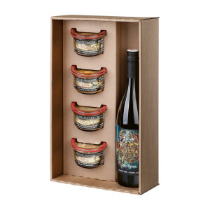 PATTE BLANC. Gift set with Moravian wine - Reklamnepredmety