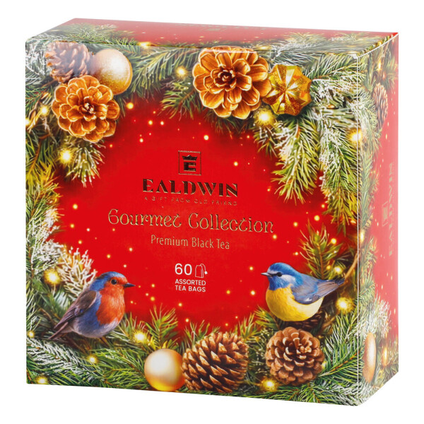 EALDWIN XMAS RED. Kollektion von 60 Teesorten – aromatisierte Schwarztees.