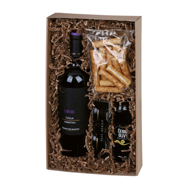 PRIMITIV. Geschenkset mit Primitivo-Wein