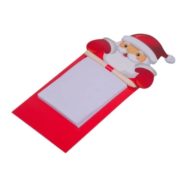 Kühlschrankmagnet mit Weihnachtsmann und Notizblock