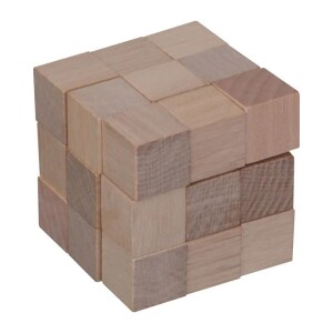 Schlangenwürfel-Puzzle aus Holz - Reklamnepredmety