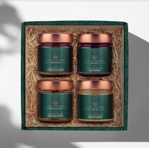 Geschenkpaket 2B (Drei Cremes 250 g + Haselnüsse) - Reklamnepredmety