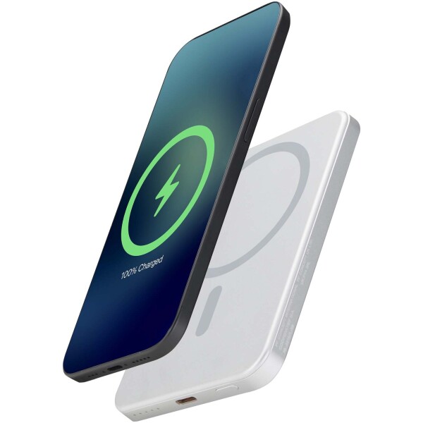 Avis 5000 mAh RCS Tragbares Ladegerät aus recyceltem Aluminium mit Magnetanschluss