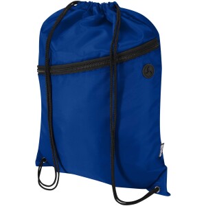 Oriole-Tasche aus RPET-Material mit Kordelzug und Reißverschlusstasche vorne, Volumen 5 l - Reklamnepredmety