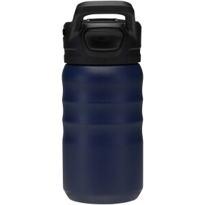 Knox 350 ml RCS Sportflasche aus recyceltem Edelstahl mit doppelwandigem Design und faltbarem Strohhalm - Reklamnepredmety