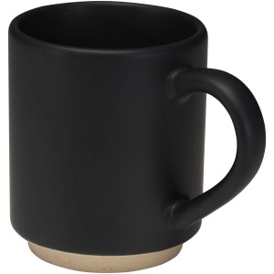 Stapelbarer Keramikbecher Camilla mit einem Volumen von 180 ml und mattierter Oberfläche - Reklamnepredmety