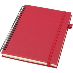 Liss A5 Notizbuch mit Hardcover und Spiralbindung aus Recyclingkunststoff - Reklamnepredmety