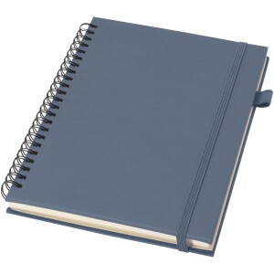 Liss A5 Notizbuch mit Hardcover und Spiralbindung aus Recyclingkunststoff - Reklamnepredmety