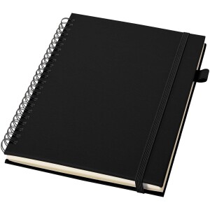 Liss A5 Notizbuch mit Hardcover und Spiralbindung aus Recyclingkunststoff - Reklamnepredmety
