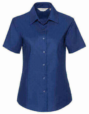 Z933F Ladies´ Short Sleeve Oxford Shirt - Reklamnepredmety