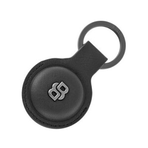 Key ring with AirTag holder Double B Saffiano Black - Reklamnepredmety