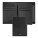 Card holder with flap and money pocket Emblematic Black - HLG630A-1 - variant Ps HLG630A