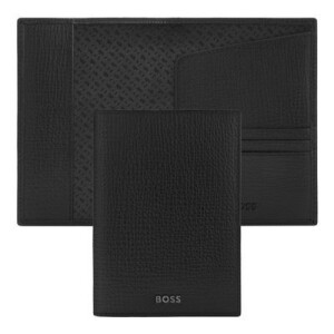 Passport holder Grid Black - Reklamnepredmety
