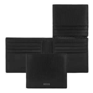 Card wallet with flap Grid Black - Reklamnepredmety