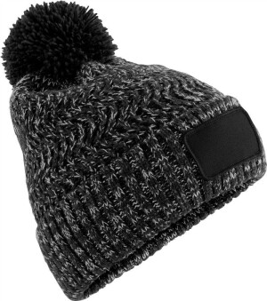 Strickmütze mit Pompon "Ramble Patch" B 331 - Reklamnepredmety
