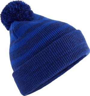 Strickmütze mit Pompon "Team Stripe" B 476 - Reklamnepredmety