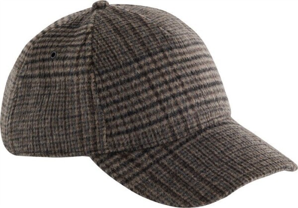 5 Panel Kappe "Wool Blend Check" B 625
