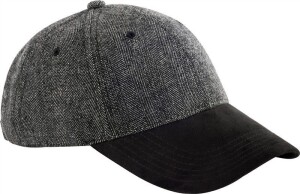 6 Panel Kappe "Herringbone Suede" B 627 - Reklamnepredmety