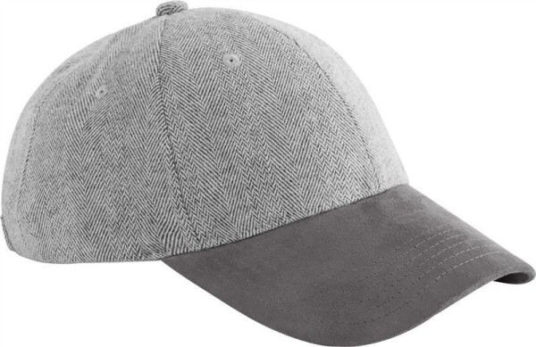 6 Panel Kappe "Herringbone Suede" B 627