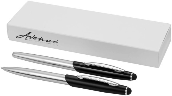 Geneva Set aus Stylus, Kugelschreiber und Rollerball-Stift