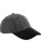 Suede Peak Herringbone Cap - cb627-black-herringbone - variant 