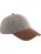 Suede Peak Herringbone Cap - cb627-brown-herringbone - variant 