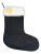 Dog Christmas Stocking - Booty Shape - pp012-black-white - variant 