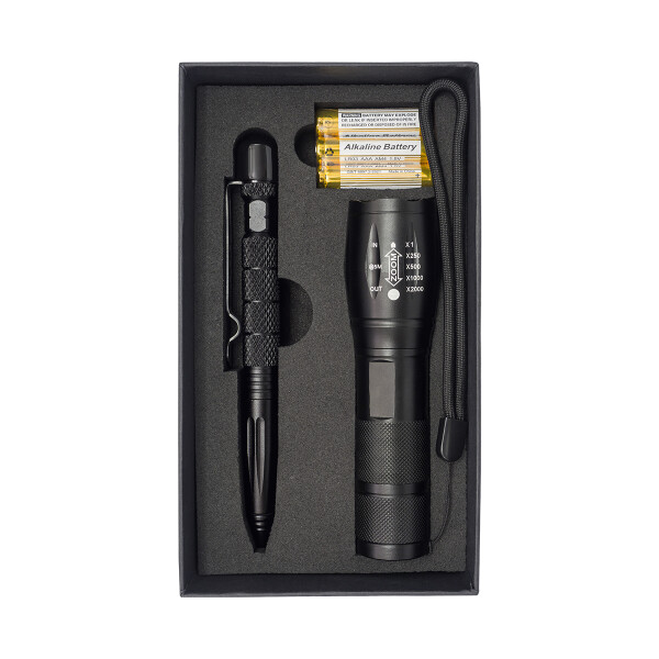 NOCTIS Taschenlampe und taktisches Stiftset
