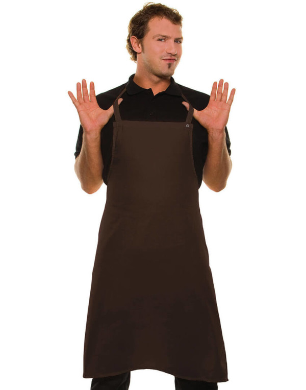 Latzschürze mit Druckknöpfen