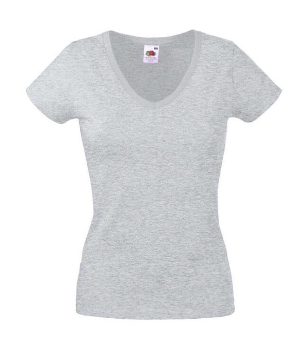 Lady-Fit Valueweight V-neck T