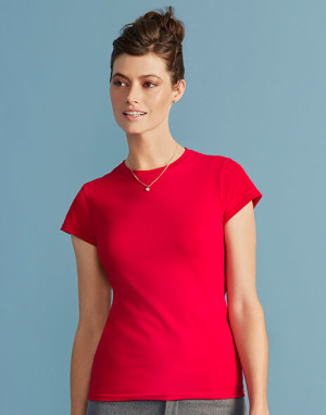 Ladies` Fitted Ring Spun T-Shirt - Reklamnepredmety