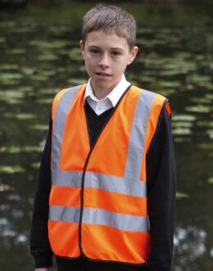 Kids Hi Vis 2 Band & Brace Waistcoat - Reklamnepredmety