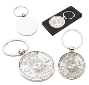 Eternity Schlüsselanhänger aus Metall mit drehbarem Kalende - Reklamnepredmety