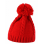 Pom Pom Beanie - cervena - variant 