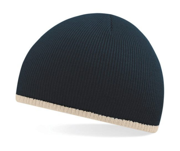 Two-Tone Beanie Knitted Hat
