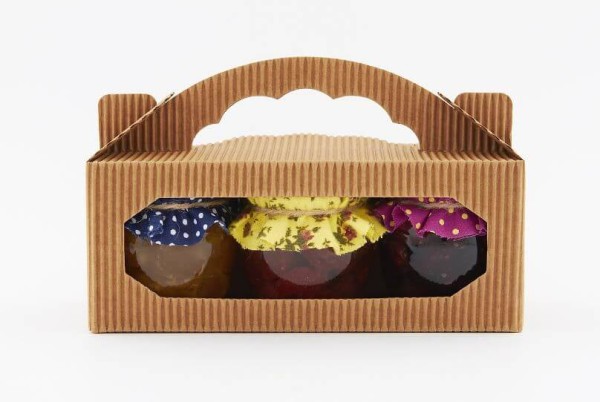 Set mit 3 Honigsorten in einem Karton