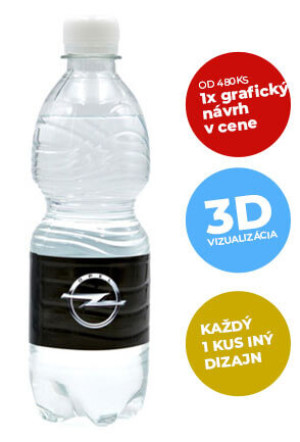 Sprudelndes Tafelwasser mit eigenem Design 500 ml - Reklamnepredmety