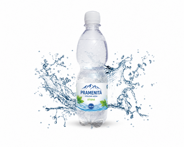Sprudelndes Tafelwasser mit eigenem Design 500 ml