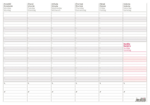 Wochenplanungskarte A3 - Reklamnepredmety
