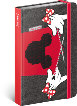 NOTIQUE Notes Minnie, linajkovaný, 11 x 16 cm - Reklamnepredmety