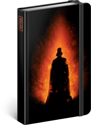 NOTIQUE Notes Star Wars – Black, linajkovaný, 10,5 x 15,8 cm - Reklamnepredmety