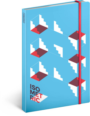 NOTIQUE Notes Isometric, čistý, 13 x 21 cm - Reklamnepredmety