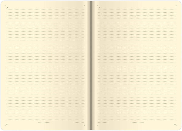 Notizbuch Double Blue L liniert