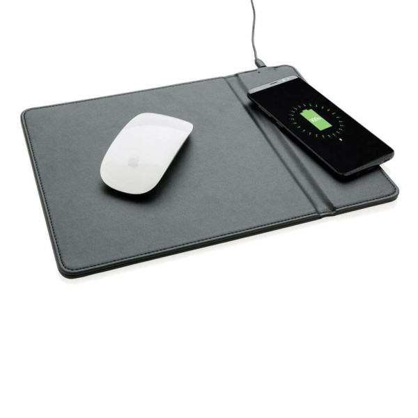 Mousepad mit Wireless-5W-Charging Funktion, schwarz