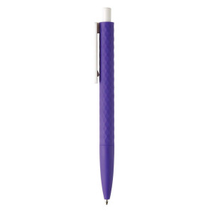 X3-Stift mit Smooth-Touch, marineblau - Reklamnepredmety