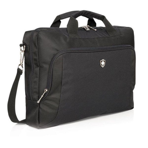 Swiss Peak deluxe 15” Laptop-Tasche, schwarz
